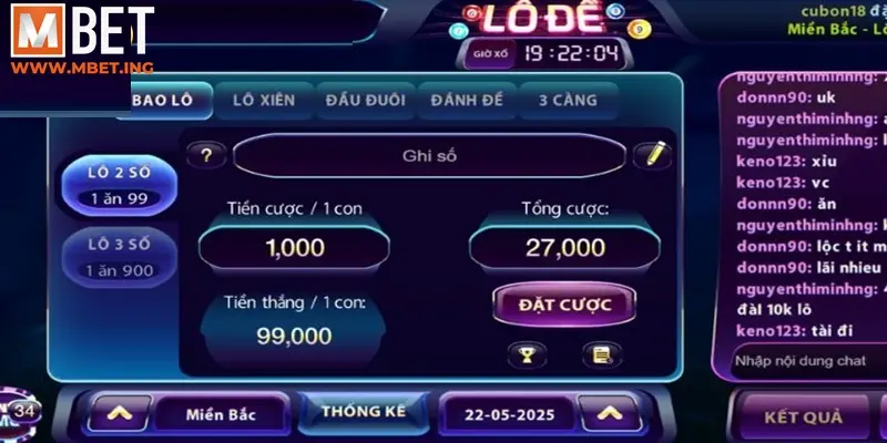 Mbet sở hữu nhiều biến thể lô đề cho người chơi lựa chọn